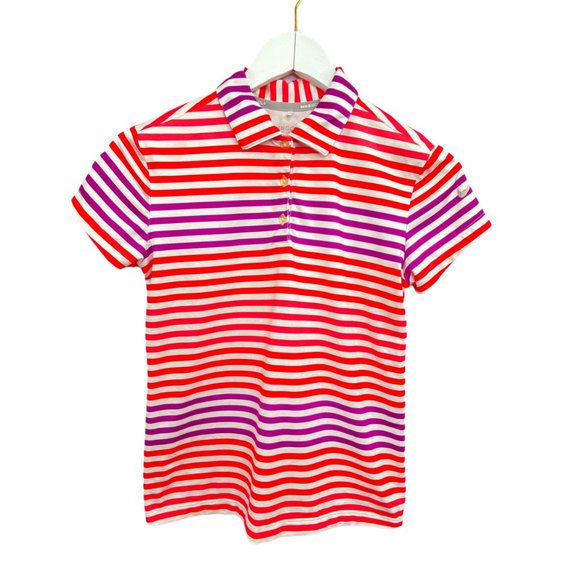 Nike Other - Nike Golf Striped Polo Shirt Girls Multicolor LG